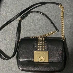 Michael Michael Kors Tina Studded Clutch Black